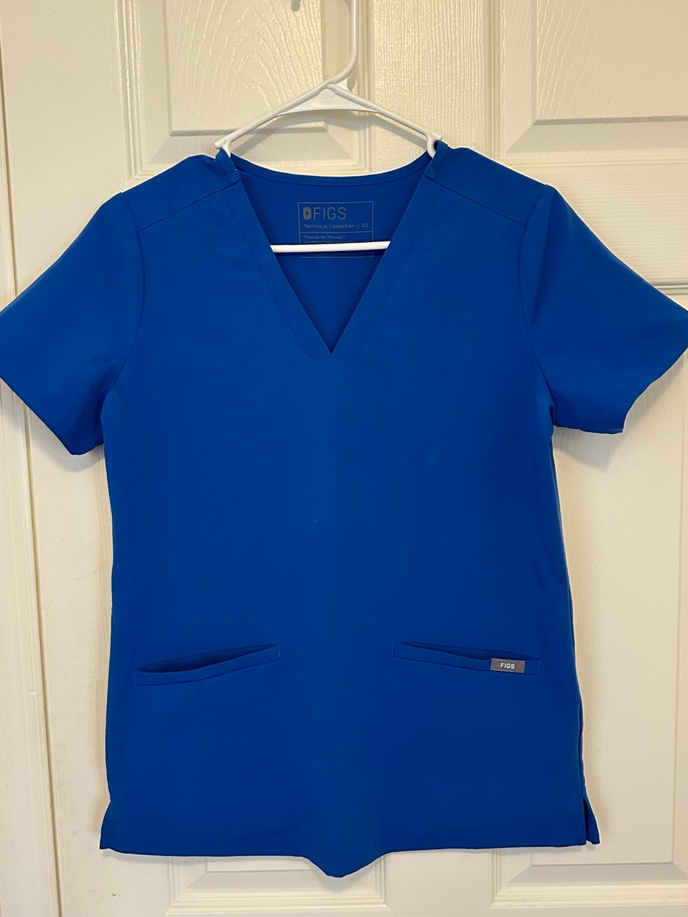 FIGS Royal Blue V-Neck Scrub Top